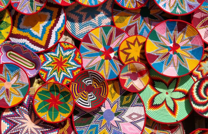  colorful baskets